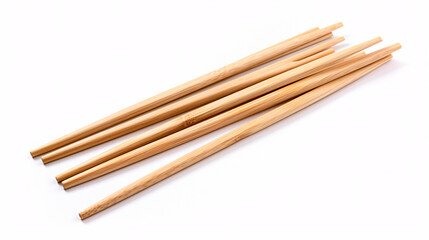 Obraz premium Wooden chopsticks isolated on white background