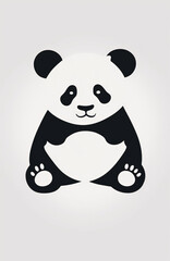 panda bear illustration, panda bear vector