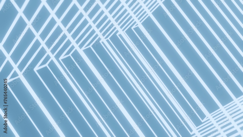 Poster abstract neon lines. computer generated 3d render