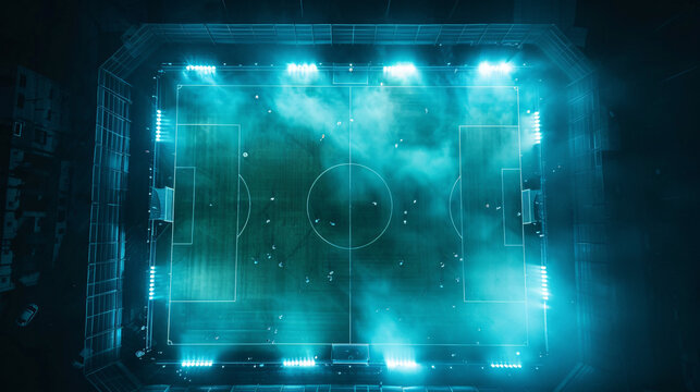 soccer stadium and football stadium, soccer field and stadium, soccer field background, view of stadium

