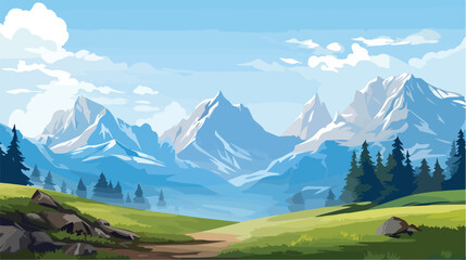Lokii34 Mountain. Realistic Style. Video Games Digital CG Art