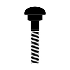 Self-tapping screw icon vector. Screw illustration sign. Bolt symbol or logo.
