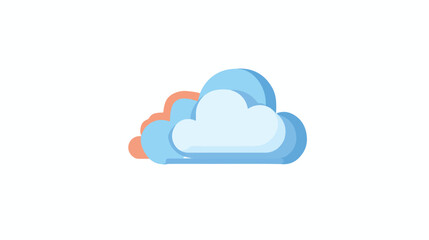 Cloud icon vector illustration flat vector
