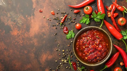 red chili peppers Generative AI - obrazy, fototapety, plakaty