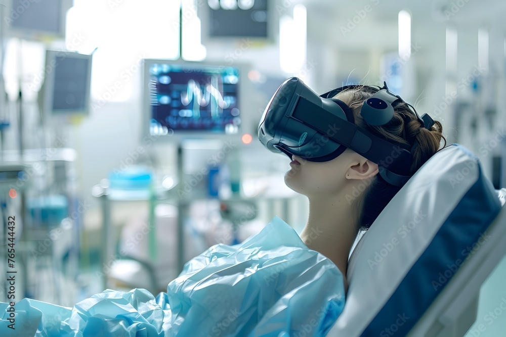 Poster virtual reality experiment for smart and efficient medical concepts in a modern hospital setting