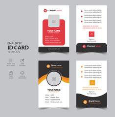 professional ID card design and layout template