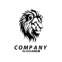 lion logo, elegant lion vector logo design