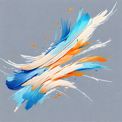 Abstract background with splashes.  Isolated paint splashes with gentle scratches.