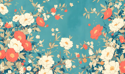 Floral Pattern,Generative AI 