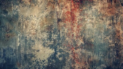 A retro grunge texture background with distressed effects and aged colors, ideal for adding a vintage and worn look to designs