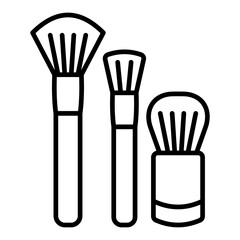 Makeup brushes Icon