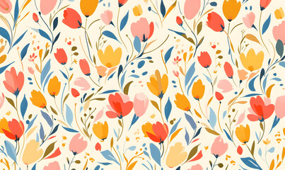 Floral Pattern,Generative AI 