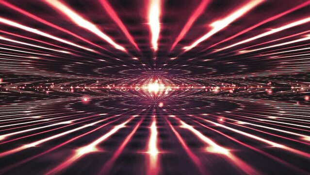 Res circular lights tunnel animation background 