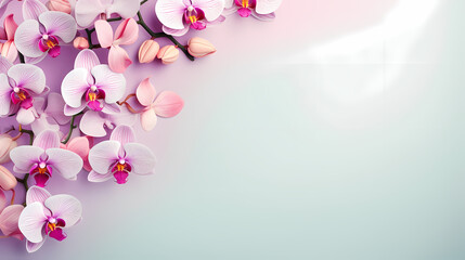 Fototapeta na wymiar orchid, simple background