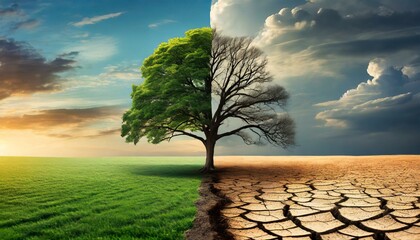 Echoes of Change: Contrasting Environments Depicting Climate Crisis