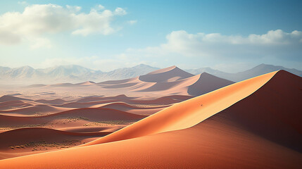 sand dunes in the desert  high definition(hd) photographic creative image
 - obrazy, fototapety, plakaty