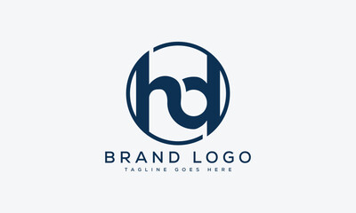 letter HD logo design vector template design for brand.