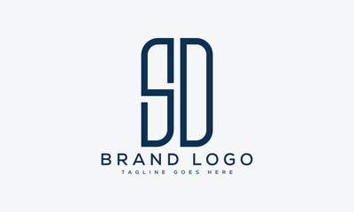letter SD logo design vector template design for brand.