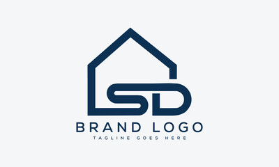 letter SD logo design vector template design for brand.