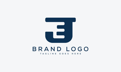 letter JE logo design vector template design for brand.