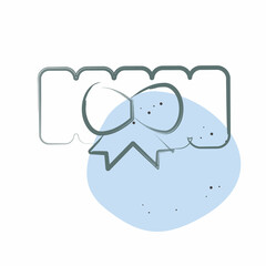 Icon Garter. related to Ring symbol. Color Spot Style. simple design editable. simple illustration