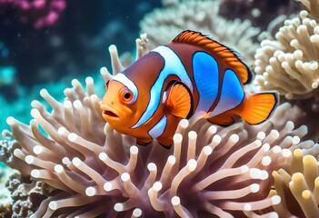Naklejka na ściany i meble fish on reef