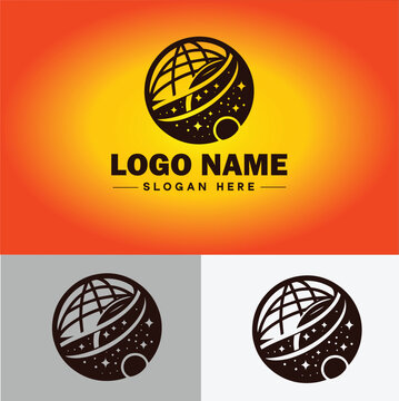 globe icon logo earth planet vector art graphics for business brand icon globe logo template