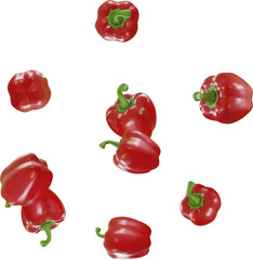 flying red paprika