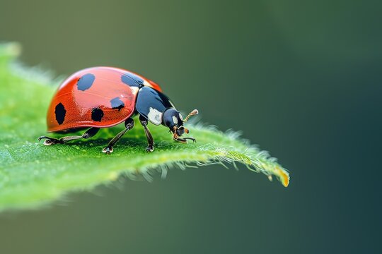 AI foto macro di una coccinella 03