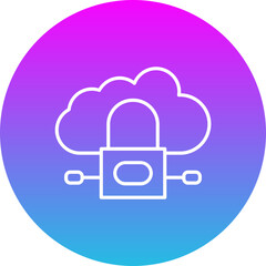 Cloud lock Icon