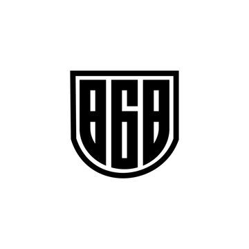 BGB letter logo design with white background in illustrator, cube logo, vector logo, modern alphabet font overlap style. calligraphy designs for logo, Poster, Invitation, etc.