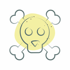 Icon Toxic. related to Medical symbol. Color Spot Style. simple design editable. simple illustration