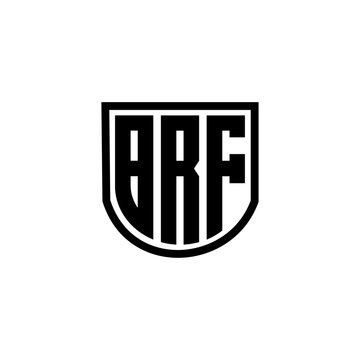 BRF letter logo design with white background in illustrator, cube logo, vector logo, modern alphabet font overlap style. calligraphy designs for logo, Poster, Invitation, etc.
