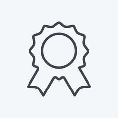 Icon Badge. suitable for party symbol. line style. simple design editable. design template vector. simple symbol illustration