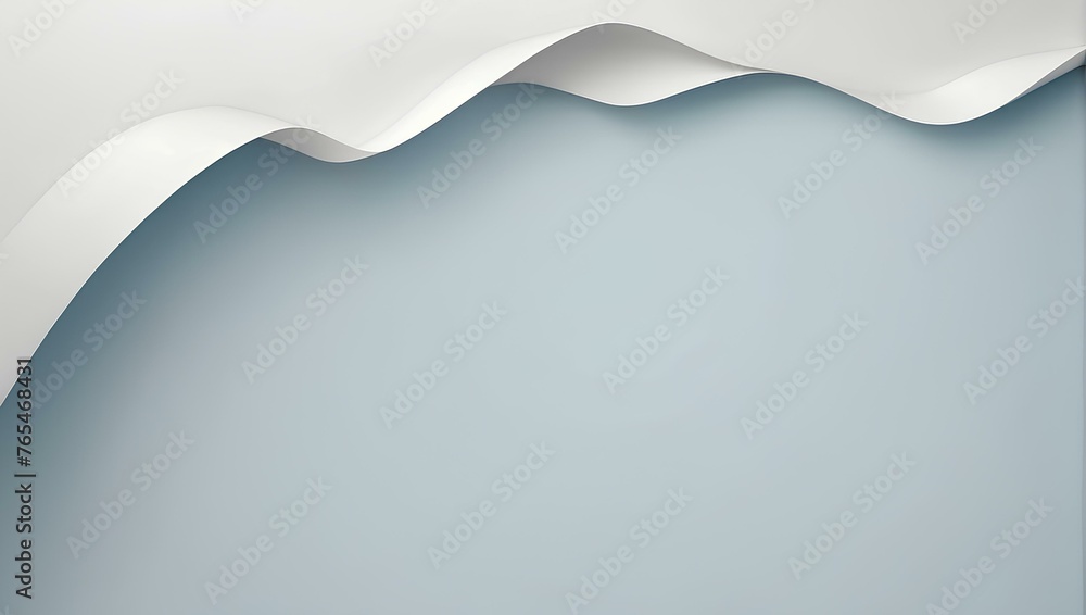 Poster abstract background white wavy layers on the top, copy space, space for text and design