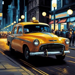 Taxi - obrazy, fototapety, plakaty