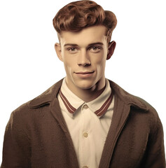 Obraz premium retro style 60s man