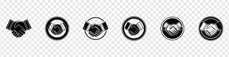 handshake icon, Business handshake icon, Handshake line icon. Partnership and agreement symbol, Business handshake line icon, Handshake, hands, partnership, business concept. - obrazy, fototapety, plakaty