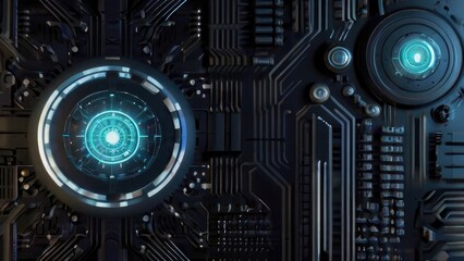 Artificial Intelligence processor unit.,  concept technology background