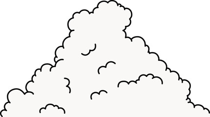入道雲のベクターイラスト