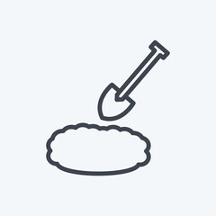 Naklejka premium Icon Gardening. suitable for garden symbol. line style. simple design editable. design template vector. simple symbol illustration
