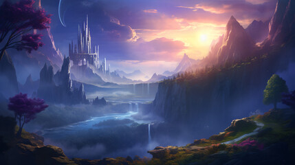 Beautiful fantasy landscape ..   .