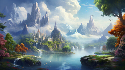 Beautiful fantasy landscape ..   .