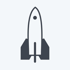 Icon Toy Jet. suitable for Toy symbol. glyph style. simple design editable. design template vector. simple symbol illustration