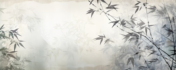 silver bamboo background with grungy texture - obrazy, fototapety, plakaty