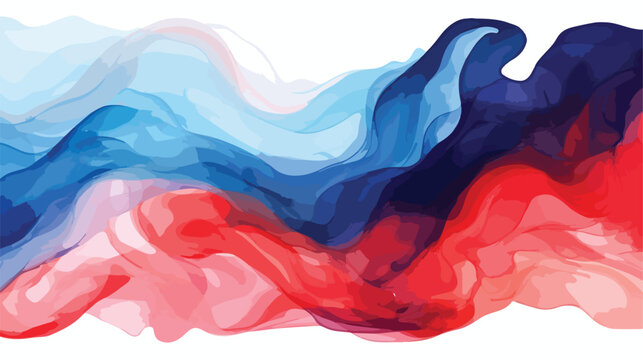 Abstract watercolor background with red blue and dar
