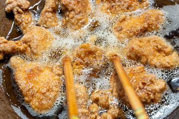 唐揚げの調理