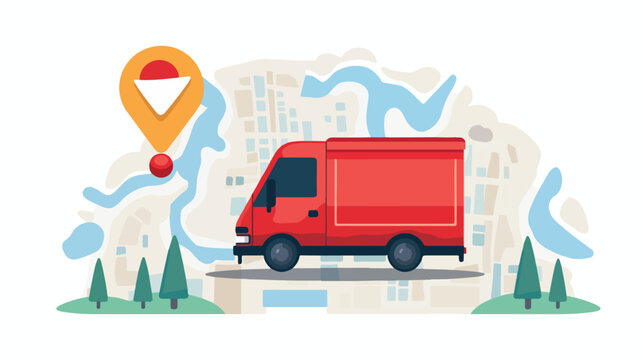 Address delivery location icon vector image