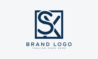 letter SX logo design vector template design for brand.