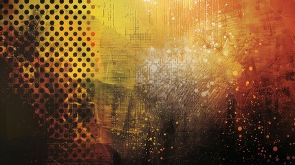 Abstract Halftone Grunge Texture: A Dynamic and Versatile Background Image